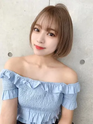 セミロング カラー 🫧 THEATER 【公式】🫧天神🫧のヘアスタイル