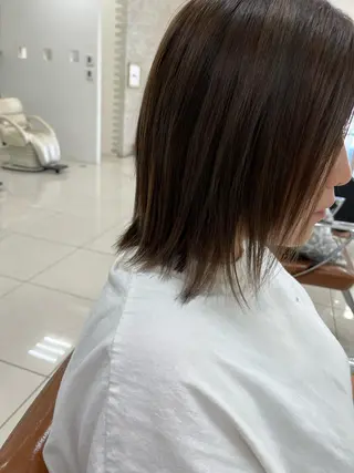 ミディアム 韓国ヘア/髪質改善 /艶カラー/sahoのヘアスタイル