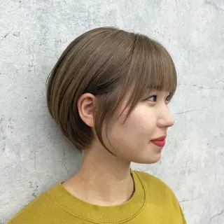 ショート カラー JUNSHIN🦋 ヘアセット／カラーのヘアスタイル