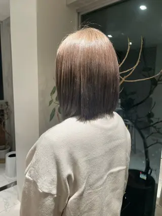 ミディアム ボブ⌇ 艶カラー⌇ RIN🌙のヘアスタイル