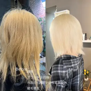 ミディアム カラー daiki 原宿のヘアスタイル