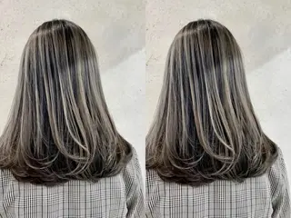 ミディアム カラー 髪質改善/縮毛矯正 レイヤー/松川匠のヘアスタイル