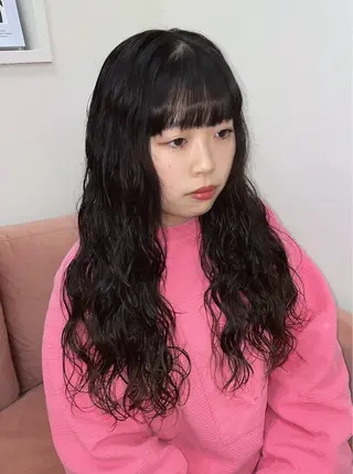 ロング パーマ ヘアアレンジ 艶カラー/エクステ/ MIRAI🪽のヘアスタイル