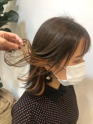 カラー 大迫 江梨のヘアスタイル