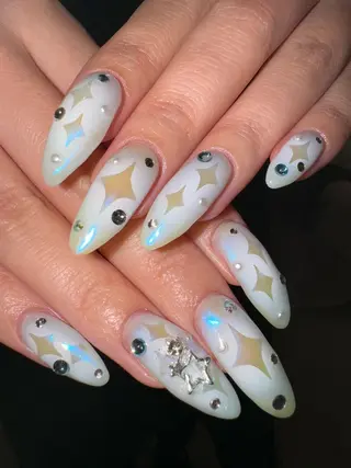 ネイル AOI✩⡱ y2kネイルのネイルデザイン