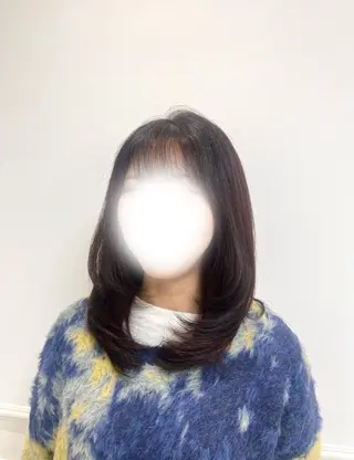 ミディアム 韓国･ワンホンヘア linon🐈‍⬛のヘアスタイル