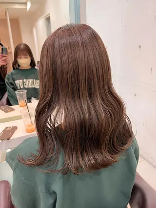 セミロング カラー 原宿パーマ kazuのヘアスタイル