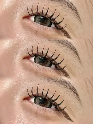 マツエク・マツパ 🤍束感マツエク /難波/moe/🤍のマツエク・マツパデザイン