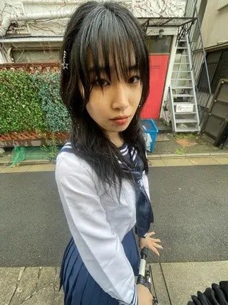 ロング パーマ スパイラルパーマ 🌐hina⭐️のヘアスタイル