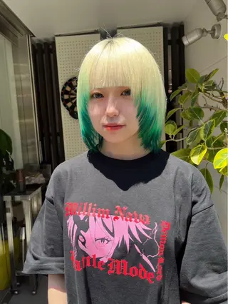 ショート ハイトーン/ ボブ/KAIのヘアスタイル