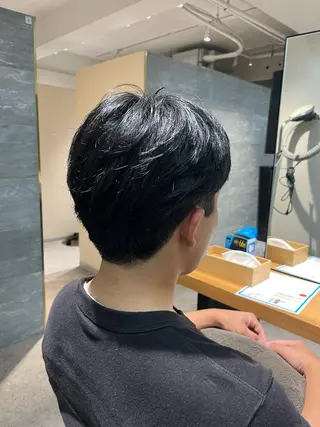 ショート メンズ メンズパーマモデル ／浅野未来🌼.*のヘアスタイル