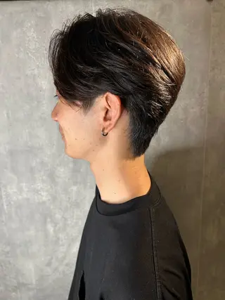 メンズ become men's hair 名駅店所属・名駅/フェザーパーマ 韓国ヘア/森岡のヘアスタイル