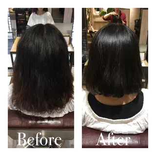 ショート ミディアム セミロング パーマ アオガミ （前髪顔周りカット）のヘアスタイル