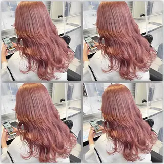 ロング カラー ダブルカラー 韓国ヘアKYONのヘアスタイル