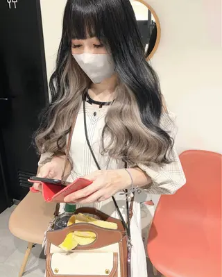 ロング カラー ai 梅田/暖色カラーのヘアスタイル