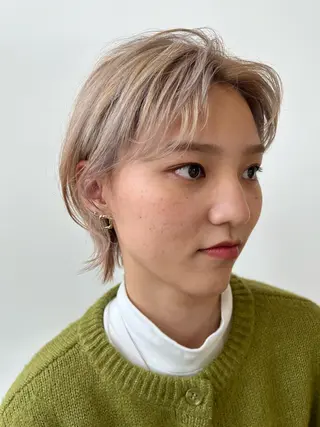 ショート カラー 木村 架音のヘアスタイル