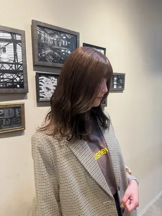 セミロング カラー Sara newi 🎀透明感🎀のヘアスタイル