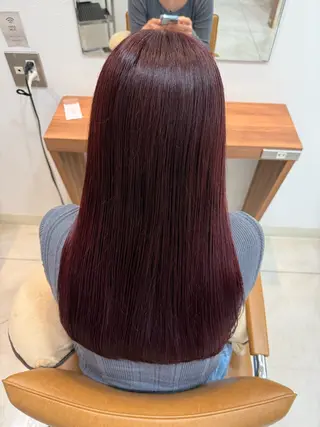 ロング カラー 天瀬吏那メンズパーマ /透明感カラーのヘアスタイル