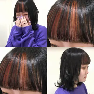 ミディアム カラー パーマ ヘアアレンジ キッズ ネイル マツエク・マツパ 代表🎀 ふわモテ愛 され髪🩷yumiのヘアスタイル
