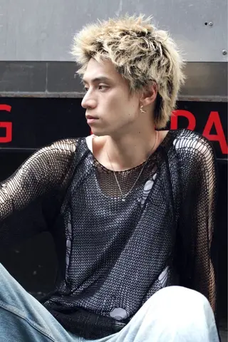 ショート カラー メンズ メンズ特化/パーマ 短髪パーマ/来星のヘアスタイル