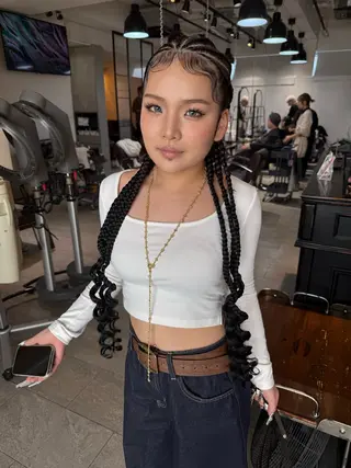 メンズ キッズ BRAIDS💎愛子 大人ハイライト💎のヘアスタイル