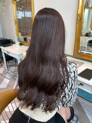 ロング カラー レイヤーカット /透明感カラー西田のヘアスタイル