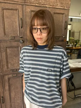 ミディアム 髪質改善ストレート/ 東徳嶺 みくのヘアスタイル