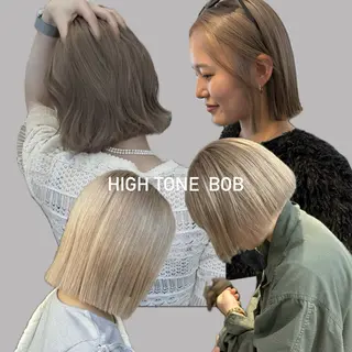 ショート カラー ミルクティー× グレージュMOMOのヘアスタイル