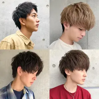 ショート カラー パーマ メンズ 【メンズサロン】 BLUCK 横浜のヘアスタイル