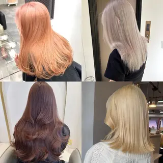 ロング 心斎橋ヘアカラー ブリーチmarinaのヘアスタイル
