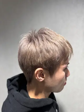 カラー メンズ 曲がる縮毛/カルマパ ーマ/池袋/横村大全のヘアスタイル