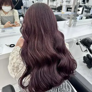 カラー ブリーチなしで叶える 🍒モテ暖色🎀🪽のヘアスタイル