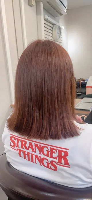 ミディアム カラー エンドウ　ミノリ🤎 /半個室/レイヤーのヘアスタイル