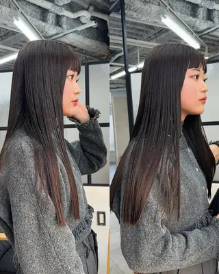 ロング ako │ soa巻ける縮毛矯正のヘアスタイル