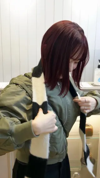 ショート カラー じゅわっと暖色カラー 🍊Moemiのヘアスタイル