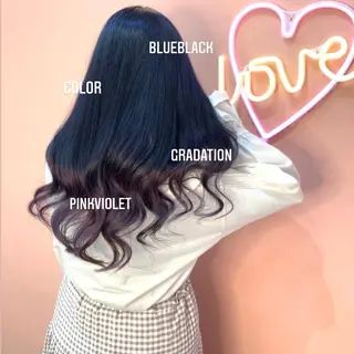 セミロング カラー エクステ🩵ブリーチ 韓国ヘア🩵KAEのヘアスタイル