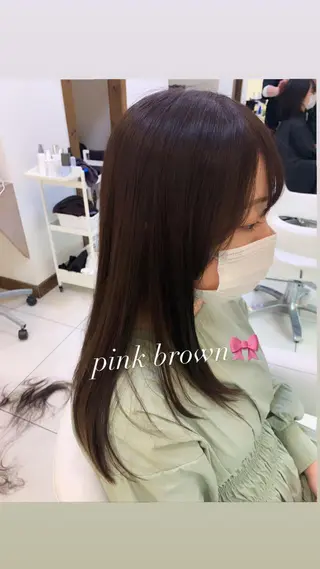 セミロング カラー 似合わせカラー/艶 髪質改善/ヨシザキのヘアスタイル