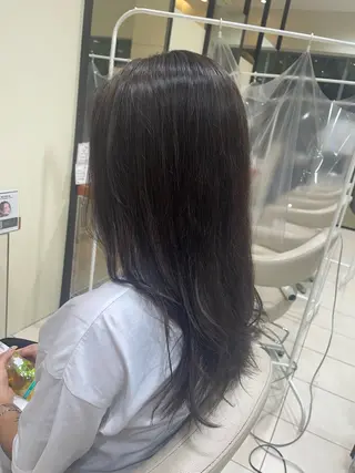 ロング カラー カネヒラ リョウスケのヘアスタイル