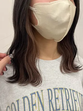 セミロング 暖色カラー／ ヘアセット🌛櫻井舞のヘアスタイル