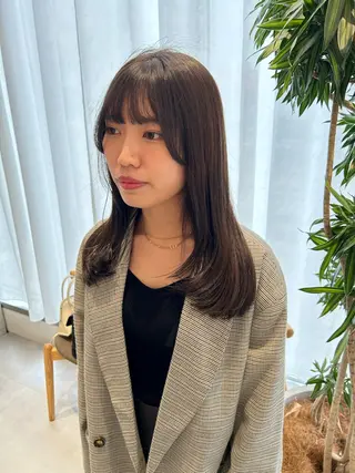 ロング 風香🪼レイヤー カット/艶カラーのヘアスタイル