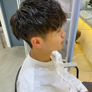 ショート パーマ メンズ CLUTCH天王寺 西藤遥河のヘアスタイル