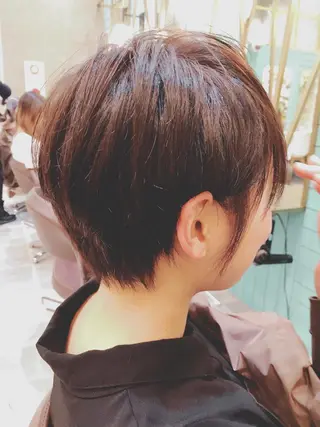 ショート カラー パーマ ヘアアレンジ マツエク・マツパ レイヤー＆カラー 人気美容師倉崎涼のヘアスタイル