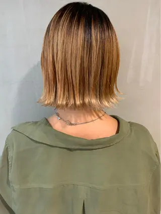 ショート カラー SALOWIN梅田茶屋町店所属・ウルフレイヤーカット /チヒロのヘアスタイル