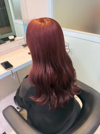 カラー 🍒♡艶髪暖色カラー saaya♡🍒のヘアスタイル