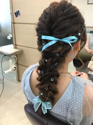 ヘアアレンジ 顔まわり‎🤍小顔 カット🤍みさきのヘアスタイル