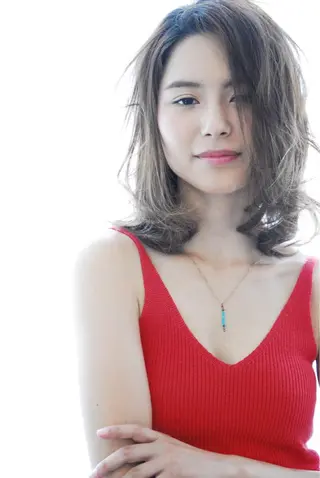 セミロング カラー パーマ ヘアアレンジ メンズ 表参道Lise おおいしおりのヘアスタイル