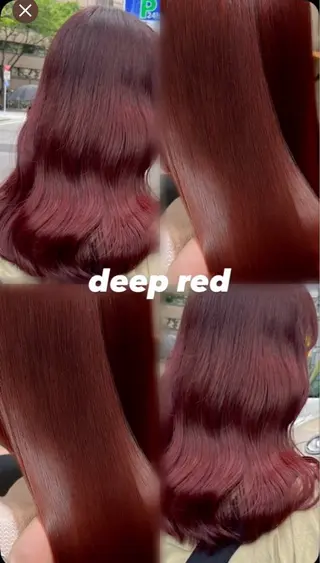 カラー 紅/艶カラー/ 透明感カラーのヘアスタイル