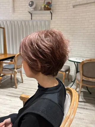 ショート カラー 透明感/韓国風 HIRARIのヘアスタイル