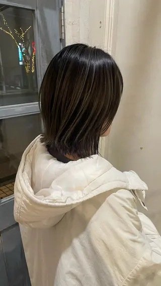 ミディアム カラー { door } Kawasakiのヘアスタイル
