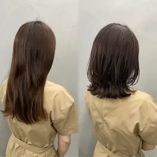 ミディアム カラー パーマ ヘアアレンジ メンズ キッズ ネイル マツエク・マツパ アイブロウ #tag 稗田綾加のヘアスタイル